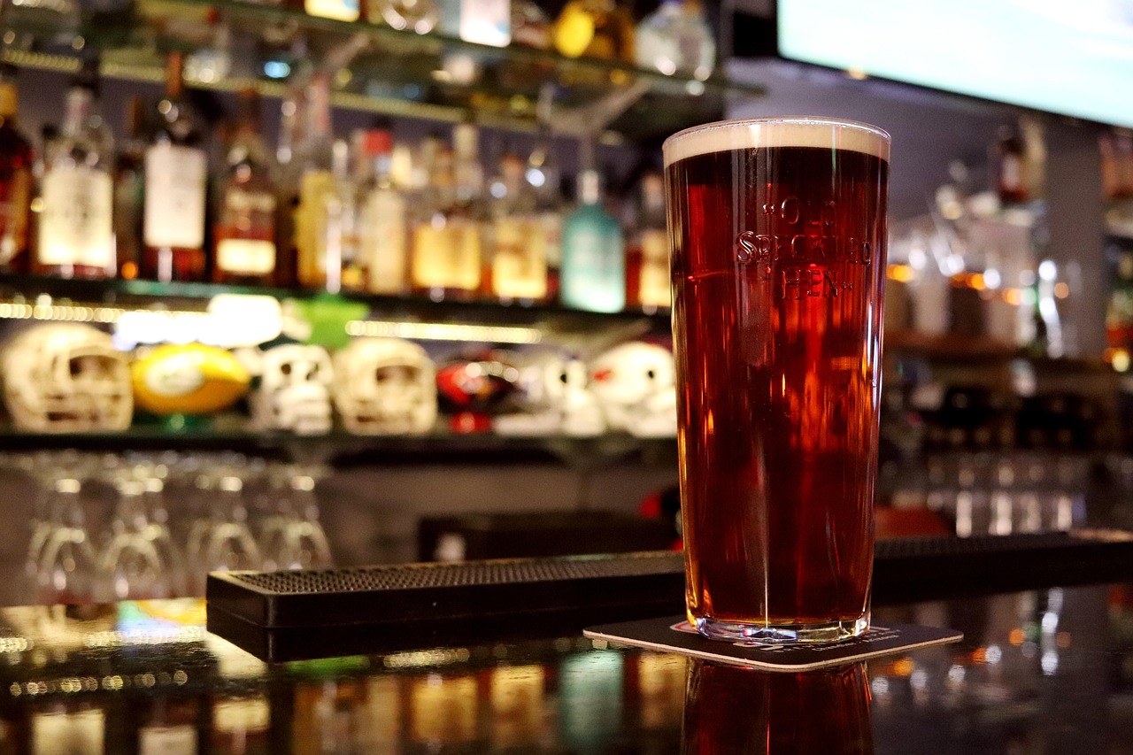 Traditional English pub interior